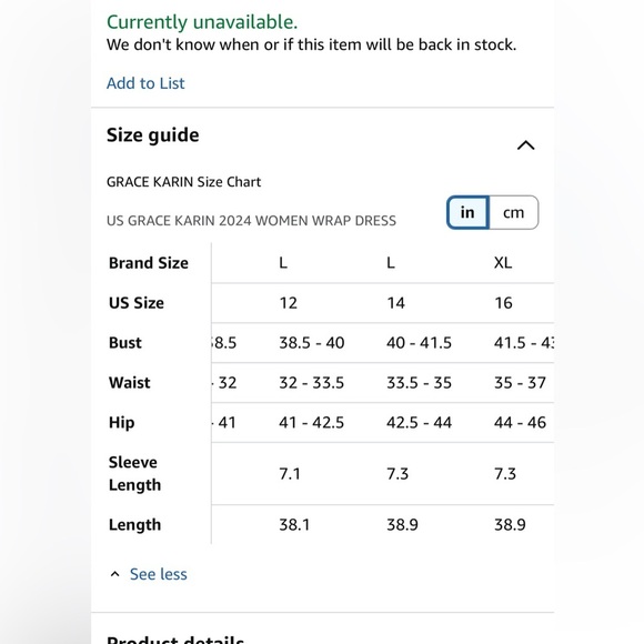 GRACE KARIN Women Tweed Sleeveless V Neck Button Down Dress Pockets Navy Blue LG - Picture 14 of 14